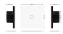 Interruptor Touch Inteligente em Vidro Cristal – 1, 2 ou 3 Tecla