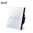 Interruptor Touch Inteligente em Vidro Cristal – 1, 2 ou 3 Tecla